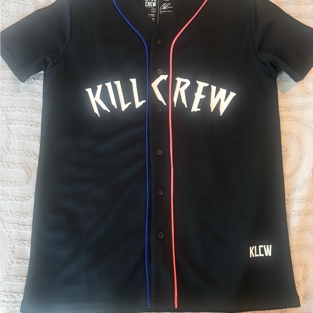 Kill Crew Black Jersey with Red and Blue Trim